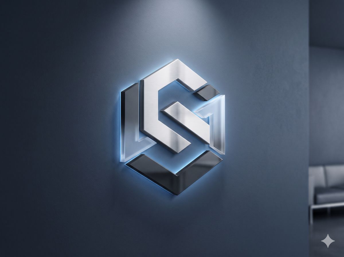 Logo 3D do wnętrz